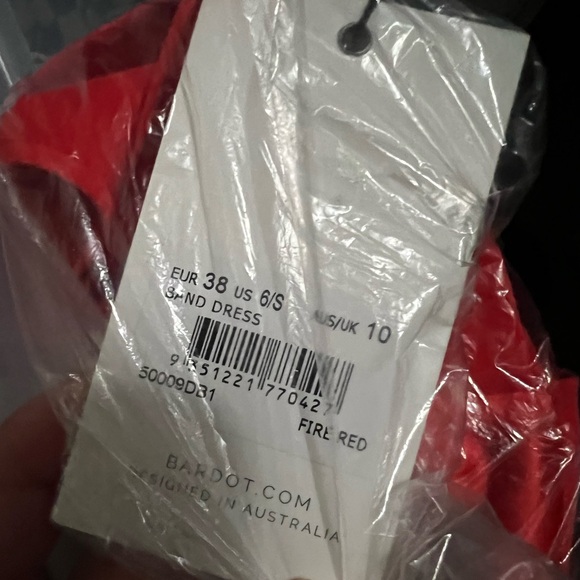 Flounced crepe off-the-shoulder sheath dress - Picture 5 of 5